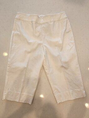MarlaWynne FlatterFit Bermuda Shorts - Cloud (White) - Size 16
